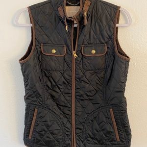 Banana Republic Black and Brown Vest